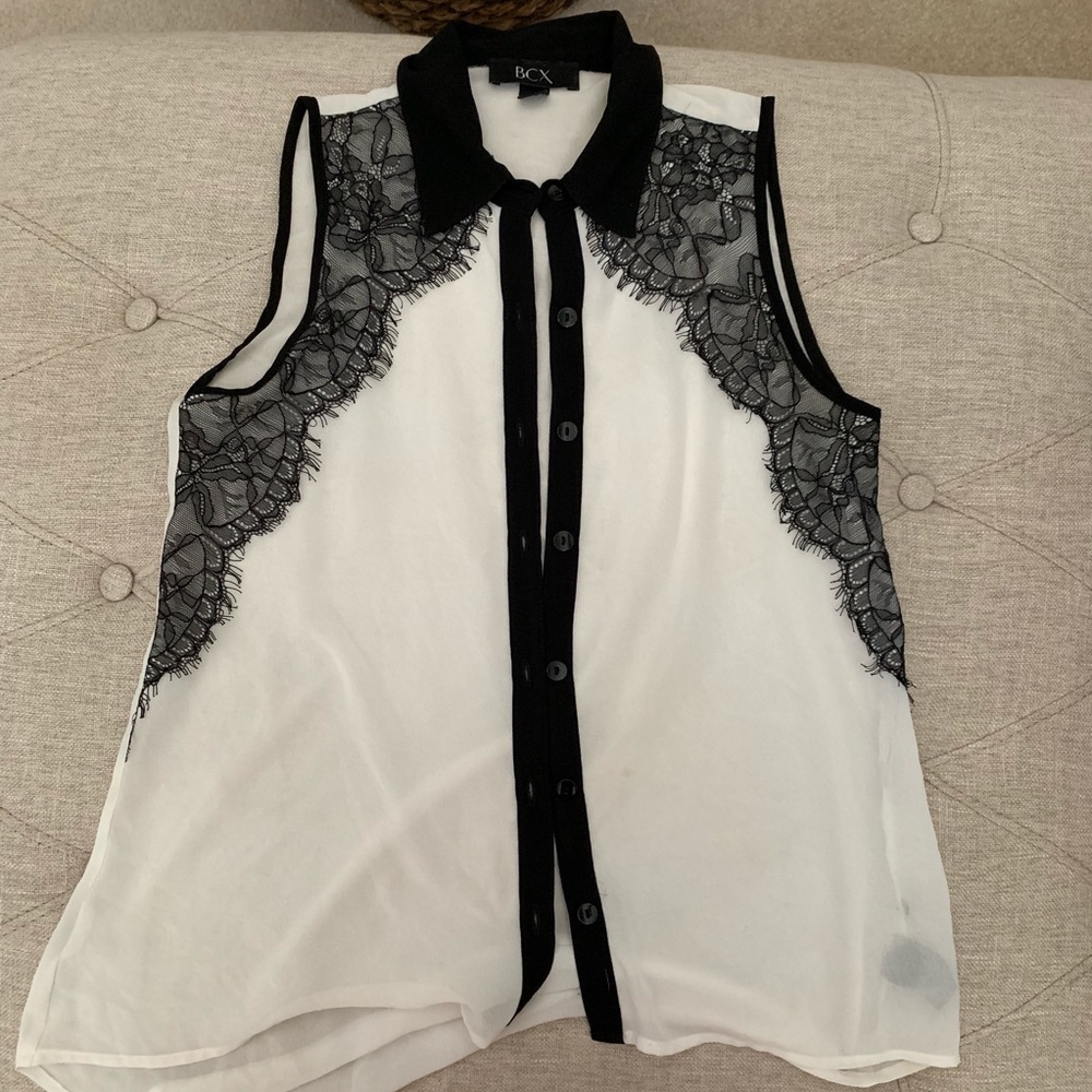 ✅ Bcx Sheer Top Xsmall